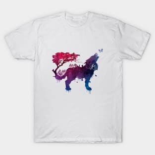 Wolf and nature T-Shirt